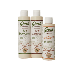 Set di shampoo, balsamo e bagnodoccia