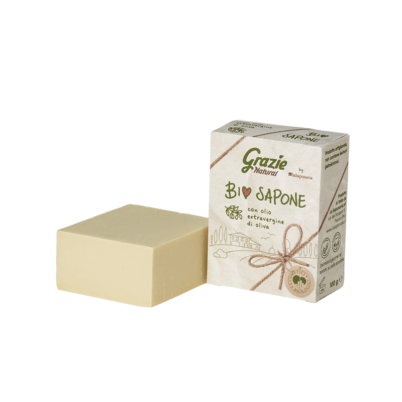 sapone biologico con olio d'oliva